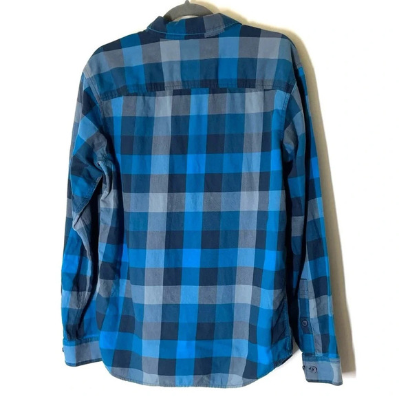 Columbia Out and Back™ II Long Sleeve Button Up Shirt Blue Size Medium - Picture 4 of 7